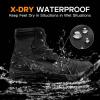 imageFREE SOLDIER Mens Tactical Hiking Boots Lightweight Comfortable Work Boots Combat Boots 6 InchesBlack 9