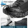 imageFREE SOLDIER Mens Waterproof Hiking Boots Mens Lightweight Outdoor Mid Trekking Climbing Boots for MenBlack