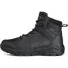 imageFREE SOLDIER Mens Waterproof Hiking Boots Mens Lightweight Outdoor Mid Trekking Climbing Boots for MenBlack