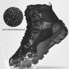 imageFREE SOLDIER Mens Waterproof Hiking Boots Tactical Work Boots Outdoor Lightweight Military BootsMid Black