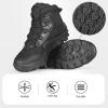 imageFREE SOLDIER Mens Waterproof Hiking Boots Tactical Work Boots Outdoor Lightweight Military BootsMid Black