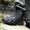 imageFREE SOLDIER Mens Waterproof Hiking Boots Tactical Work Boots Outdoor Lightweight Military BootsMid Black