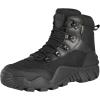 imageFREE SOLDIER Mens Waterproof Hiking Boots Tactical Work Boots Outdoor Lightweight Military BootsMid Black