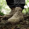 imageFREE SOLDIER Mens Waterproof Hiking Boots Tactical Work Boots Outdoor Lightweight Military BootsMid Tan