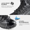 imageFREE SOLDIER Mens Waterproof Tactical Hiking Boots Military Work Boots Combat BootsWaterproof Black