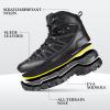 imageFREE SOLDIER Mens Waterproof Tactical Hiking Boots Military Work Boots Combat BootsWaterproof Black