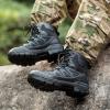 imageFREE SOLDIER Mens Waterproof Tactical Hiking Boots Military Work Boots Combat BootsWaterproof Black