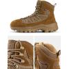 imageFREE SOLDIER Mens Waterproof Tactical Hiking Boots Military Work Boots Combat BootsWaterproof Brown
