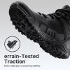 imageFREE SOLDIER Mens Waterproof Tactical Work Boots Lightweight Comfortable Combat Hiking BootsClassic Black