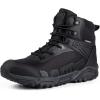imageFREE SOLDIER Mens Waterproof Tactical Work Boots Lightweight Comfortable Combat Hiking BootsWaterproof Black