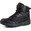 imageFREE SOLDIER Mens Waterproof Tactical Work Boots Lightweight Comfortable Combat Hiking BootsWaterproof Black