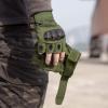 imageFREE SOLDIER Outdoor Gloves for Men Fingerless Motorcycle Gloves for Cycling Hiking Camping Climbing Airsoft Gloves for PaintballHalf Finger Green