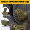 imageFREE SOLDIER Outdoor Gloves for Men Fingerless Motorcycle Gloves for Cycling Hiking Camping Climbing Airsoft Gloves for PaintballHalf Finger Green