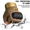 imageFREE SOLDIER Outdoor Gloves for Men Fingerless Motorcycle Gloves for Cycling Hiking Camping Climbing Airsoft Gloves for PaintballHalf Finger Sand