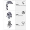 imageFREE SOLDIER Scarf Military Shemagh Tactical Desert Keffiyeh Head Neck Scarf Arab Wrap with Tassel for Men WomenAlabaster White
