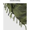 imageFREE SOLDIER Scarf Military Shemagh Tactical Desert Keffiyeh Head Neck Scarf Arab Wrap with Tassel for Men WomenArmy Green