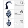 imageFREE SOLDIER Scarf Military Shemagh Tactical Desert Keffiyeh Head Neck Scarf Arab Wrap with Tassel for Men WomenBlue Gray