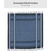imageFREE SOLDIER Scarf Military Shemagh Tactical Desert Keffiyeh Head Neck Scarf Arab Wrap with Tassel for Men WomenBlue Gray