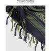 imageFREE SOLDIER Scarf Military Shemagh Tactical Desert Keffiyeh Head Neck Scarf Arab Wrap with Tassel for Men WomenDark Green