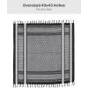 imageFREE SOLDIER Scarf Military Shemagh Tactical Desert Keffiyeh Head Neck Scarf Arab Wrap with Tassel for Men WomenDark White and Dark Red