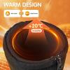imageFREE SOLDIER Snow Boots for Kids Waterproof with Zipper Winter Warm Non Slip Cold Weather Outdoor Boys Girls Snow BootsBlack