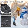 imageFREE SOLDIER Snow Boots for Kids Waterproof with Zipper Winter Warm Non Slip Cold Weather Outdoor Boys Girls Snow BootsBlack