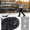 imageFREE SOLDIER Snow Boots for Kids Waterproof with Zipper Winter Warm Non Slip Cold Weather Outdoor Boys Girls Snow BootsBlack