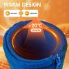 imageFREE SOLDIER Snow Boots for Kids Waterproof with Zipper Winter Warm Non Slip Cold Weather Outdoor Boys Girls Snow BootsBlue