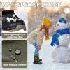 imageFREE SOLDIER Snow Boots for Kids Waterproof with Zipper Winter Warm Non Slip Cold Weather Outdoor Boys Girls Snow BootsGreen