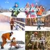 imageFREE SOLDIER Snow Boots for Kids Waterproof with Zipper Winter Warm Non Slip Cold Weather Outdoor Boys Girls Snow BootsGreen