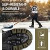 imageFREE SOLDIER Snow Boots for Kids Waterproof with Zipper Winter Warm Non Slip Cold Weather Outdoor Boys Girls Snow BootsGreen