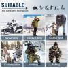 imageFREE SOLDIER Snow Boots for Men Winter Waterproof Nonslip Flock Outdoor Hiking Work BootsBlackgray