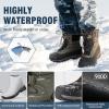 imageFREE SOLDIER Snow Boots for Men Winter Waterproof Nonslip Flock Outdoor Hiking Work BootsGreen