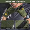 imageFREE SOLDIER Tactical Gloves for Men  Military Combat Gloves for Motorcycle Riding Cycling Hiking Airsoft Shooting  Reinforced Grip ampamp DurableFull Finger Green