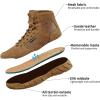 imageFREE SOLDIER Waterproof Hiking Boots Mens Tactical Work Boots Breathable Desert Boots 6 Inches Lightweight Military BootsBrownnot WaterproofThin Fabric