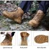 imageFREE SOLDIER Waterproof Hiking Boots Mens Tactical Work Boots Breathable Desert Boots 6 Inches Lightweight Military BootsBrownnot WaterproofThin Fabric