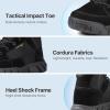 imageFREE SOLDIER Waterproof Hiking Work Boots Mens Tactical Boots 6 Inches Lightweight Military Boots Breathable Desert BootsBlack