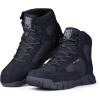 imageFREE SOLDIER Waterproof Hiking Work Boots Mens Tactical Boots 6 Inches Lightweight Military Boots Breathable Desert BootsBlack