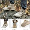 imageFREE SOLDIER Waterproof Hiking Work Boots Mens Tactical Boots 6 Inches Lightweight Military Boots Breathable Desert BootsTan