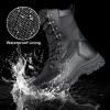 imageFREE SOLDIER Womens Tactical Boots 8 Inches Lightweight Combat Boot Durable Military Work Outdoors Boots Desert Boot for WomenBlack