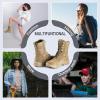 imageFREE SOLDIER Womens Tactical Boots 8 Inches Lightweight Combat Boot Durable Military Work Outdoors Boots Desert Boot for WomenTanthin