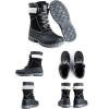 imageFREE SOLDIER Womens Waterproof Winter Cold Weather Snow Boots for Women Outdoor Fashion Duck Boots Comfortable InsulatedBlack White