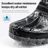 imageFREE SOLDIER Womens Waterproof Winter Cold Weather Snow Boots for Women Outdoor Fashion Duck Boots Comfortable InsulatedBlack White