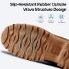 imageFREE SOLDIER Womens Waterproof Winter Cold Weather Snow Boots for Women Outdoor Fashion Duck Boots Comfortable InsulatedBrown