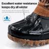 imageFREE SOLDIER Womens Waterproof Winter Cold Weather Snow Boots for Women Outdoor Fashion Duck Boots Comfortable InsulatedBrown Black