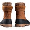 imageFREE SOLDIER Womens Waterproof Winter Cold Weather Snow Boots for Women Outdoor Fashion Duck Boots Comfortable InsulatedBrown Black
