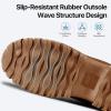 imageFREE SOLDIER Womens Waterproof Winter Cold Weather Snow Boots for Women Outdoor Fashion Duck Boots Comfortable InsulatedBrown Black