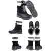imageFREE SOLDIER Womens Waterproof Winter Cold Weather Snow Boots for Women Outdoor Fashion Duck Boots Comfortable InsulatedDark Black