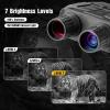 imageNight Vision Goggles Binoculars Military Grade for Adults in Total Darkness  7 Levels Infrared Goggles for Viewing 984ft300M with 231quot LCD Screen for Hunting Wildlife Watching with Video and Photo