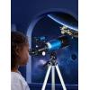 imageTelescope for Adults Astronomy 70mm Aperture 400mm Focal Length Portable Astronomical Telescope for Beginners Age Over 8 Years Old with Wireless Remote Carry Bag Tripod BlackBlue